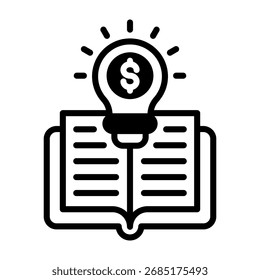 Literacy Icon Mixed Vector Illustration