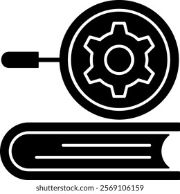 Literacy Leadership Solid Style Sample EPS Icon