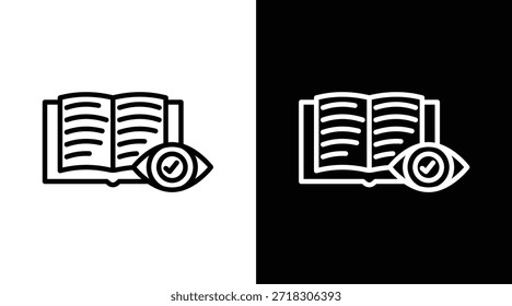 Versión de dos tonos de alfabetización en fondo blanco y negro