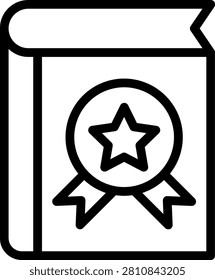 Literary Awards Vector Design Icon Style