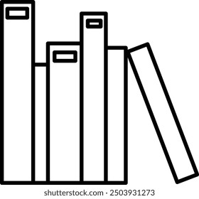 Literary Exploration Icon Set. Book Reading Vector Symbol