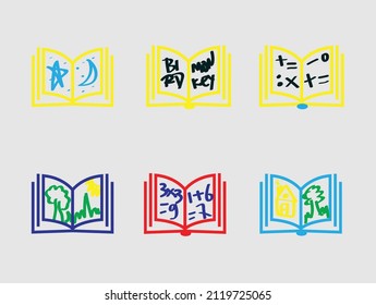 Literary Genres - Line Design Style Icons Set. Bookstore, Reading, Library Content. Detective, Biography, Science Fiction And Nonfiction, Books For Children, Graphic Novel, Fantasy, Adventure, Romance