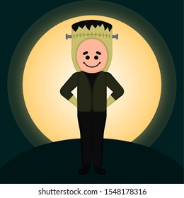 Literature character image. Halloween costume - Vector illustration