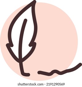 Literature education, illustration, vector on a white background.