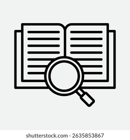 Elemento de icono de literatura para diseño
