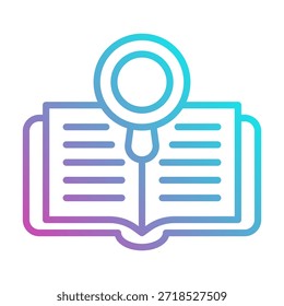Literature Icon Element For Design