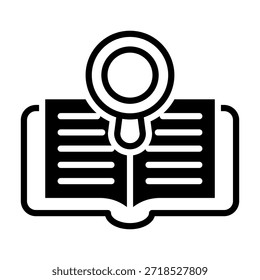 Literature Icon Element For Design