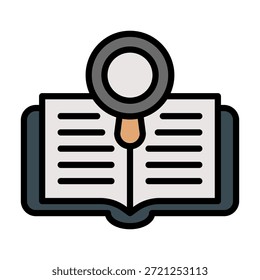 Literature Icon Element For Design