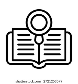 Literature Icon Element For Design
