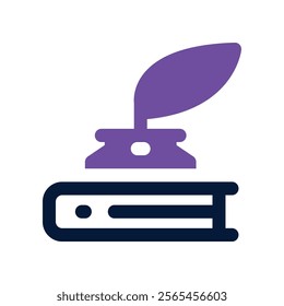 literature icon. vector dual tone icon for your website, mobile, presentation, and logo design.