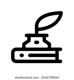 literature icon. vector line icon for your website, mobile, presentation, and logo design.