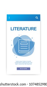 LITERATURE INFOGRAPHIC CONCEPT