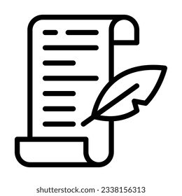 Literature line icon. Perfect for graphic design, mobile, UI, and web masterpieces