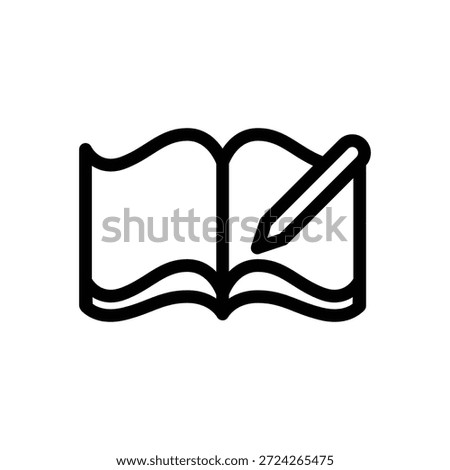 literature outline icon vector design good for web or mobile app