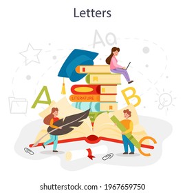 Literature school subject. Study ancient and modern novel writers.