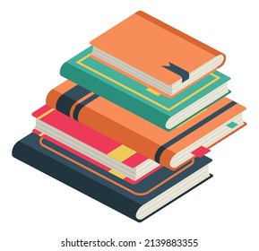 Literature stack. Pile of books icon. Reading symbol
