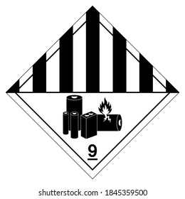 Lithium Batteries Symbol Sign, Vector Illustration, Isolate On White Background Label. EPS10