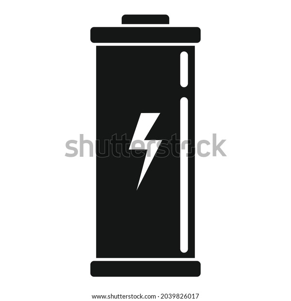 Lithium battery icon simple vector. Full energy.\
Electric life