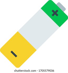 Lithium battery vector icon flat isolated
