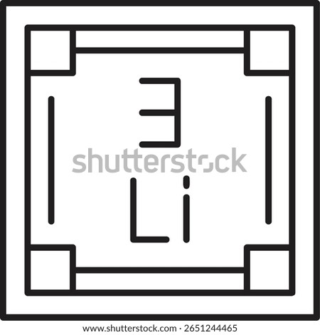 Lithium Filled Style Icon Design