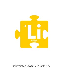 lithium icon set. vector template illustration for web design