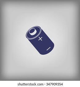 Lithium ion battery 3D Batteries. icon vector