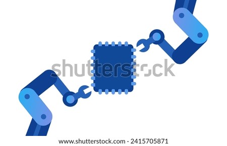 Lithography chip production manufacturing microchip robot arm precision working technology
