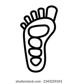 Lithotherapie icon. Linear vector illustration from alternative medicine . Outline stone therapy icon vector. Traditional chinese medicine. Simple symbol for use on web and mobile apps, logo, print me