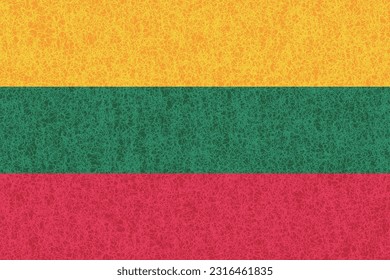 Lithuania Country Flag Watercolor Background