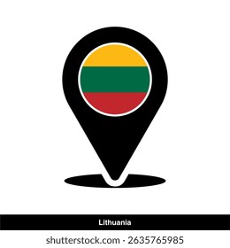Lithuania country location icon isolated on transparent background