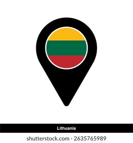 Lithuania country location icon isolated on transparent background