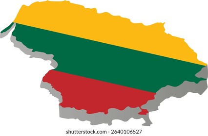 Lithuania country map location icon