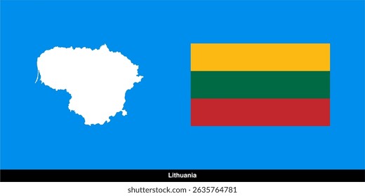 Lithuania country map vector isolated on transparent background