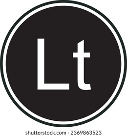 lithuania currency black vector high quality files 