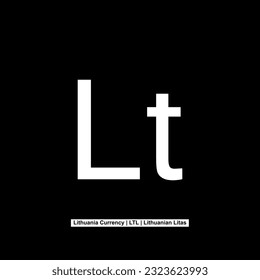 Lithuania Currency Symbol, Lithuanian Litas Icon, LTL Sign. Vector Illustration