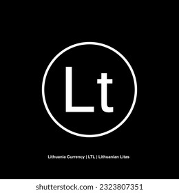 Lithuania Currency Symbol, Lithuanian Litas Icon, LTL Sign. Vector Illustration