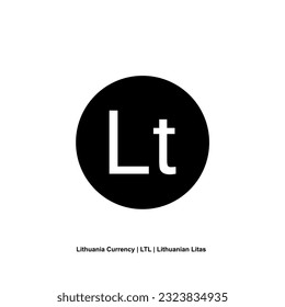 Lithuania Currency Symbol, Lithuanian Litas Icon, LTL Sign. Vector Illustration