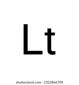 Lithuania Currency Symbol, Lithuanian Litas Icon, LTL Sign. Vector Illustration