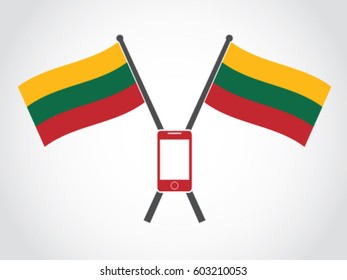 Lithuania Emblem Smartphone Gadget