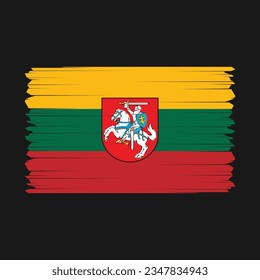 Lithuania flag icon vector illustration