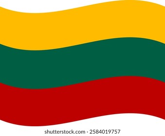 Lithuania flag illustrator national of vector