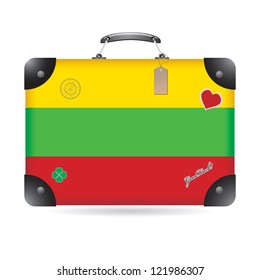 Lithuania flag on bag