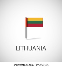 Lithuania flag pin