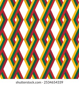 lithuania flag rhombus pattern background. vector illustration
