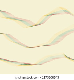 Lithuania flag ribbon wavy abstract background