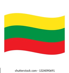 Lithuania  flag. Simple vector Lithuania  flag