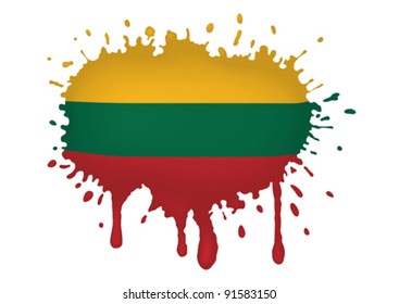Lithuania flag sketches