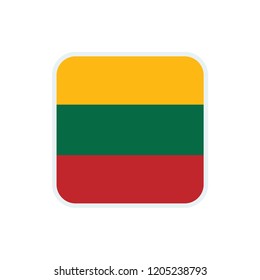 Lithuania flag. Lithuania square flag