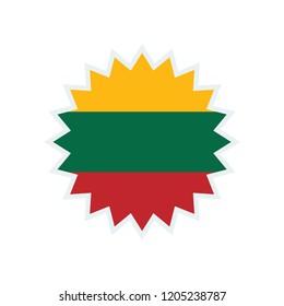 Lithuania flag. Lithuania star flag