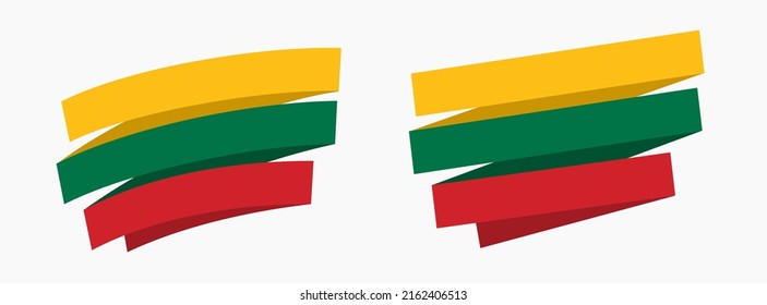 Pincel grueso de aguja con tema de bandera de Lituania